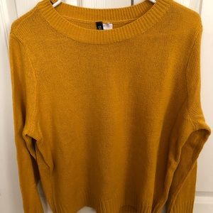 Mustard yellow sweater size medium